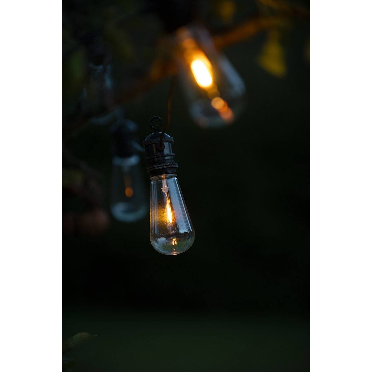 Ljusslinga Gnosjö Konstsmide E27 10 LED Svart/Klar