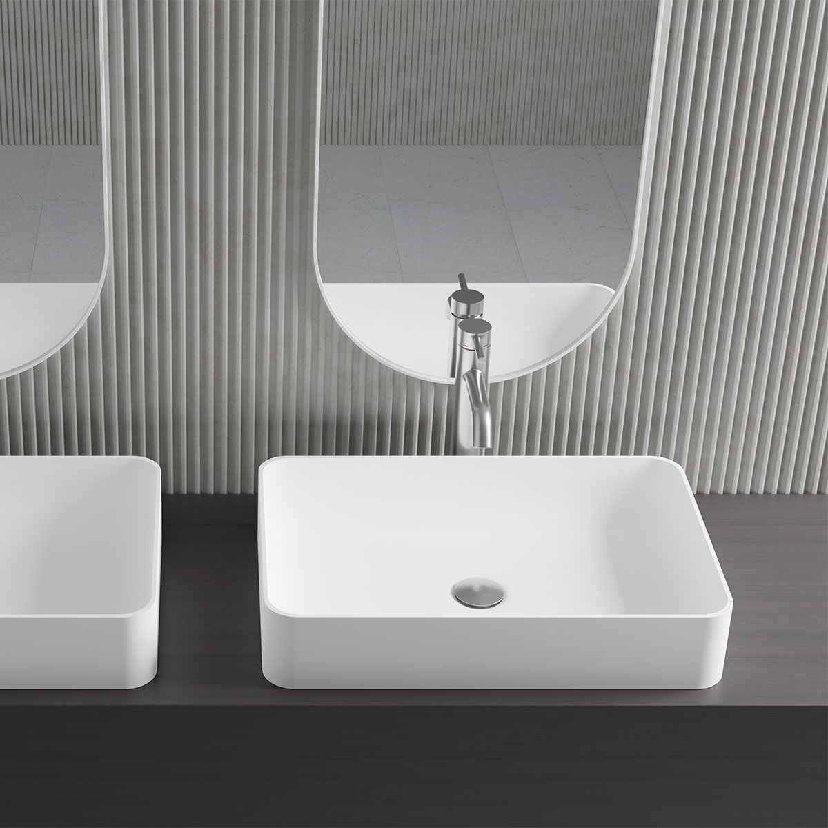 Tvättställ Scandtap Solid S2