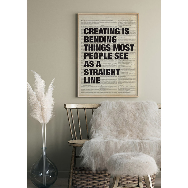 Poster Gallerix Creating Is Bending