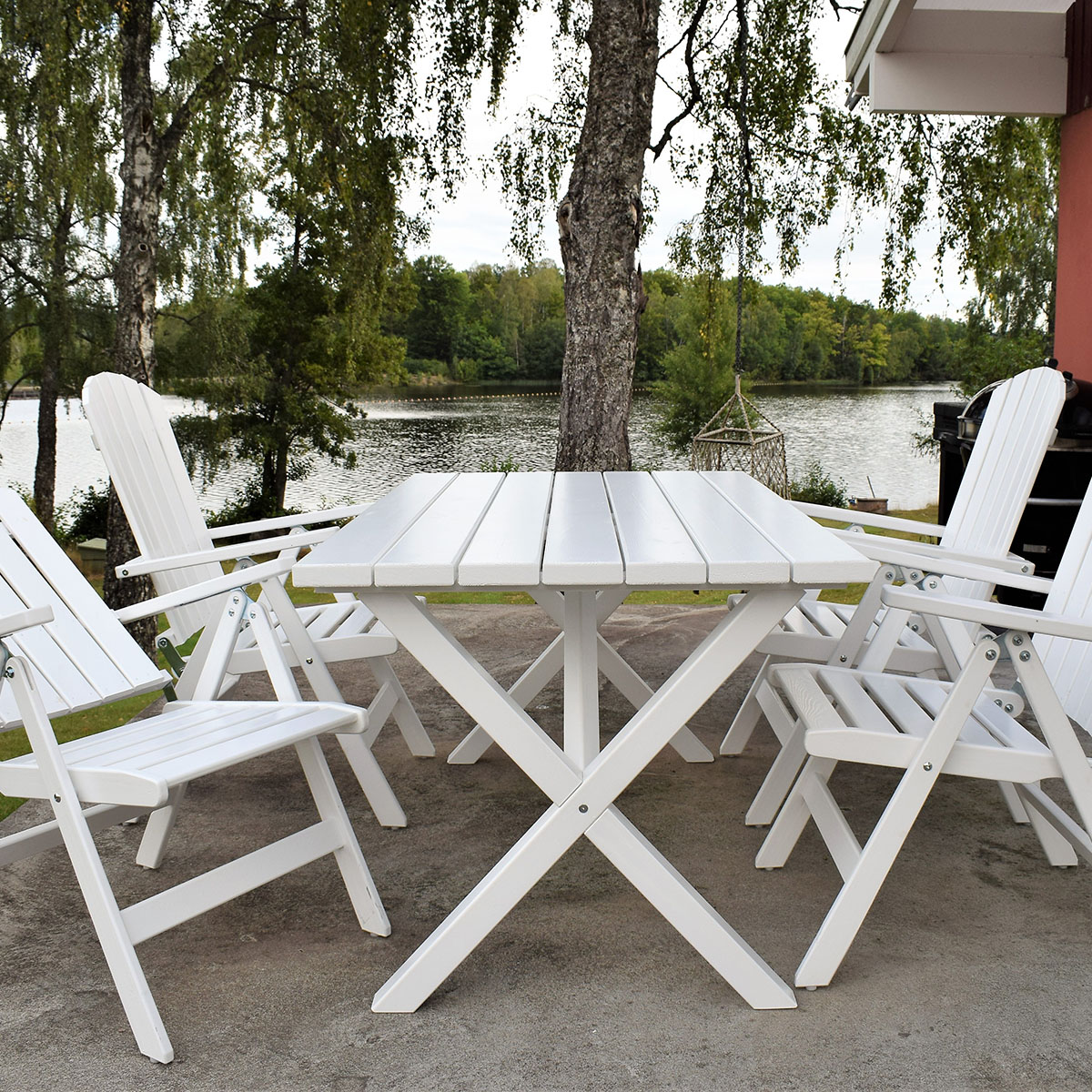 Matgrupp Baltic Garden Scottsdale 150 Med 4 Kungshamn Stolar
