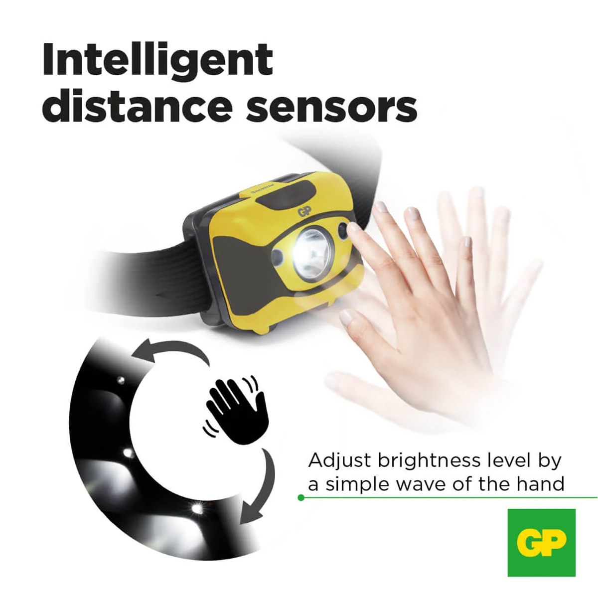 Pannlampa GP Batteries Discovery CH46 300lm Robust och Vattentålig