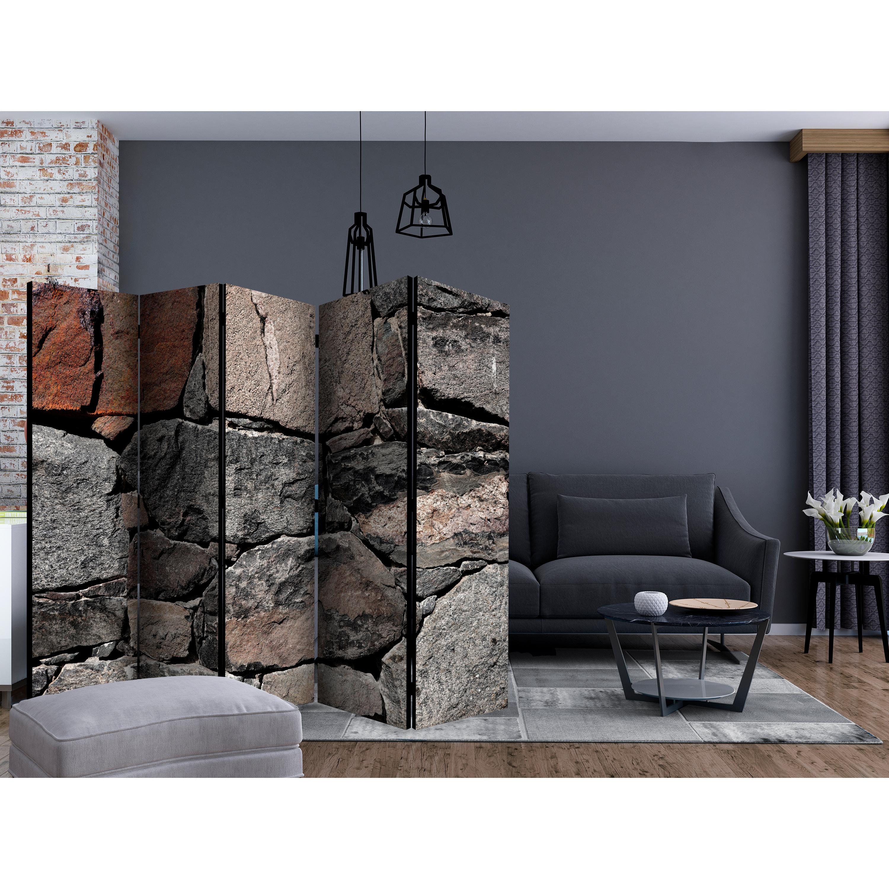Rumsavdelare Skärmvägg Arkiio Dark Stones II 225x172 cm