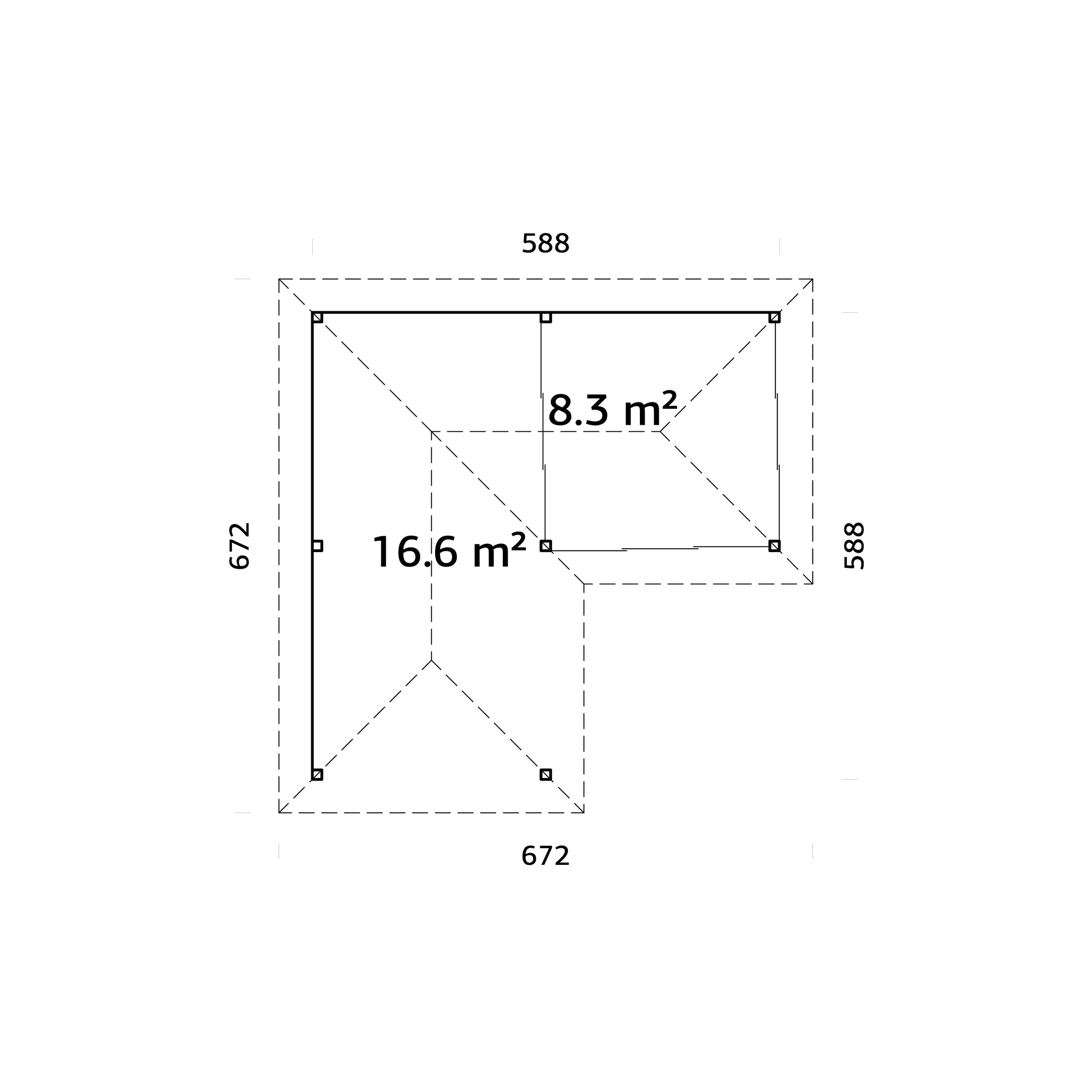 Uterum Palmako Bianca 24,9 m2 Set 212 Slide