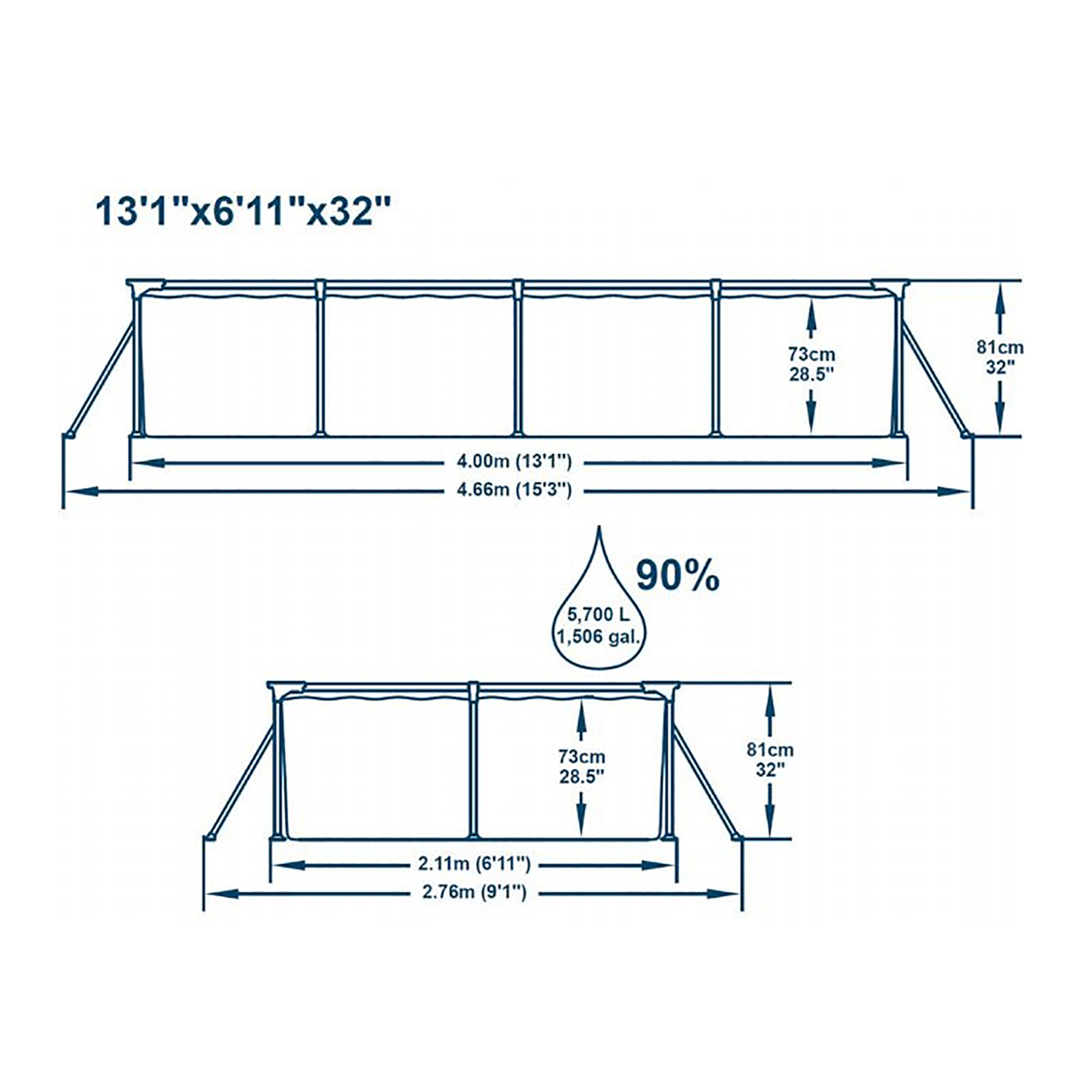 Poolpaket Bestway Steel Pro 4 x 2 m