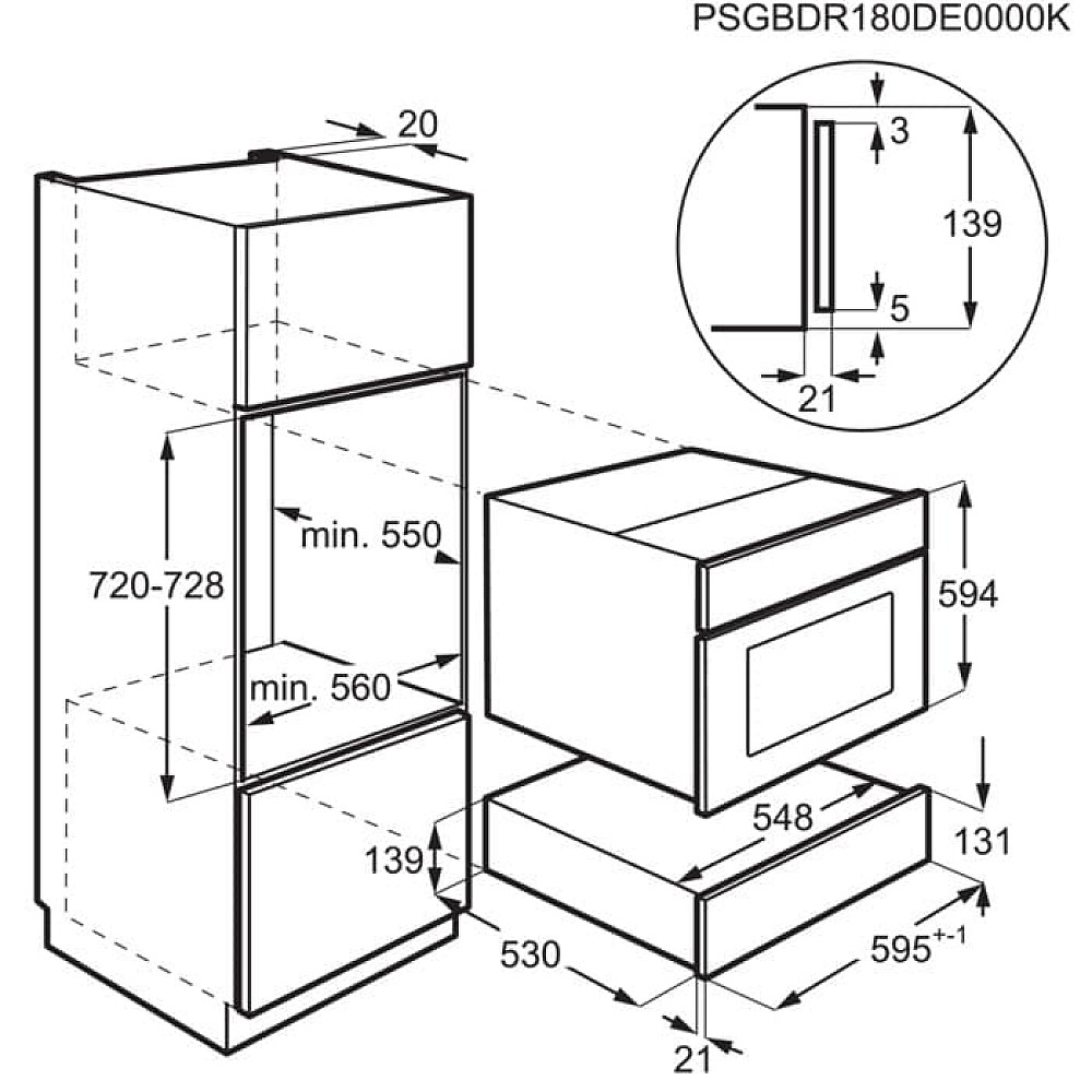 Förvaringslåda AEG OS7K10B 
