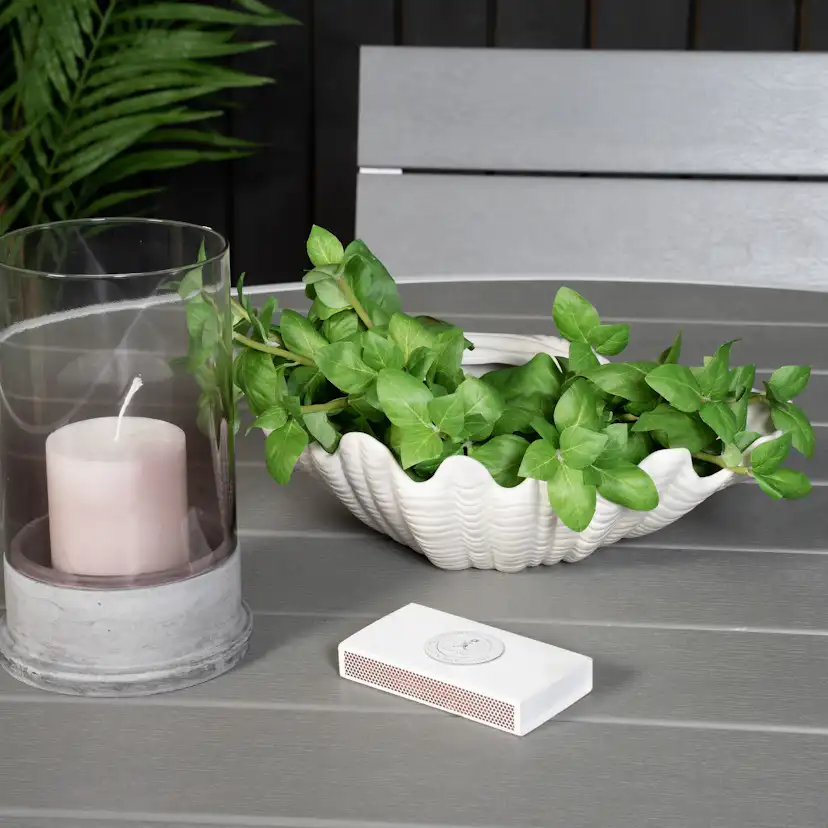 Matgrupp Comfort Garden Parma Matgrupp Utomhus Rund Ø140cm med 4 Levels Stapelbara Matstolar