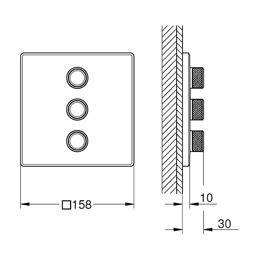Volymkontroll Grohe Grohtherm SmartControl 29127