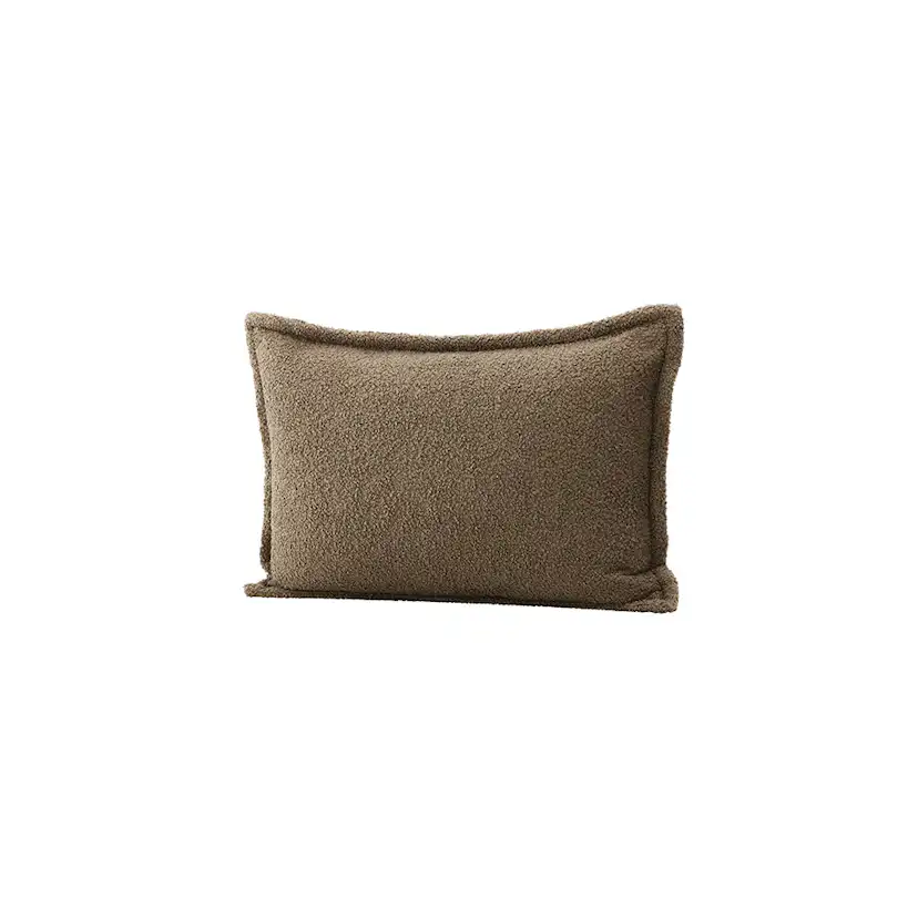 Tuva Cushion Cover Teddy fur - Brown Brun