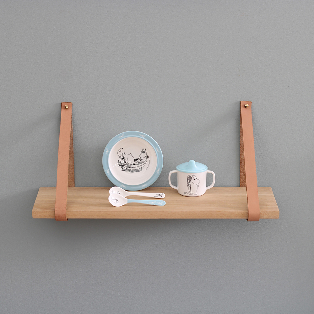 Sugkoppstallrik Rätt Start Mumin Ljusblå