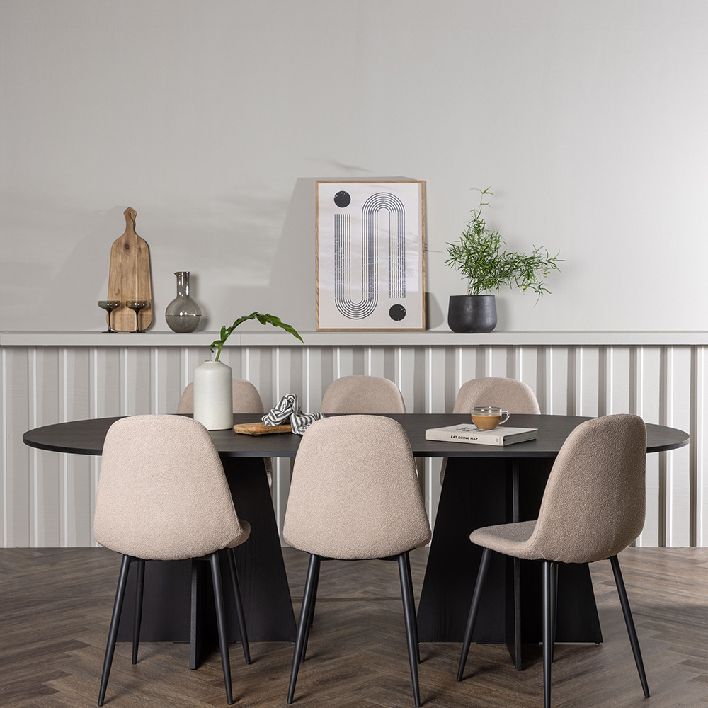 Matgrupp Venture Home Bootcut med 6 st Polar stolar Beige