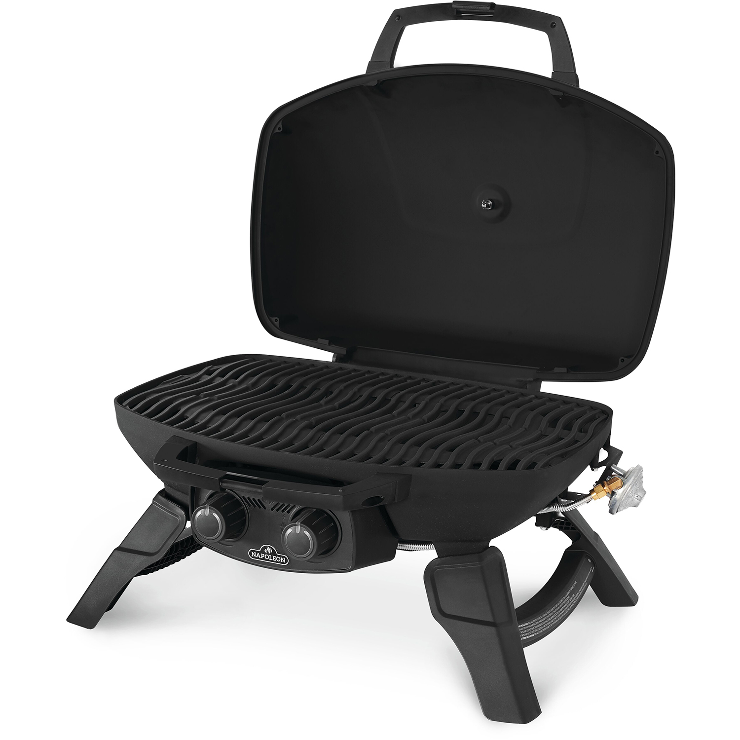 Gasolgrill Napoleon TQ285-1 Bärbar Grill i Rostfritt Stål & Gjutjärnsgaller