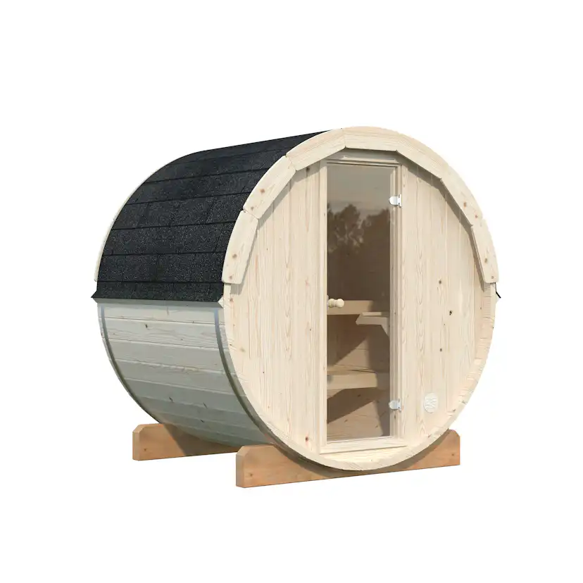 Bastutunna Palmako Anita 0,9 m2 inkl. Bastuaggregat och Takshingel