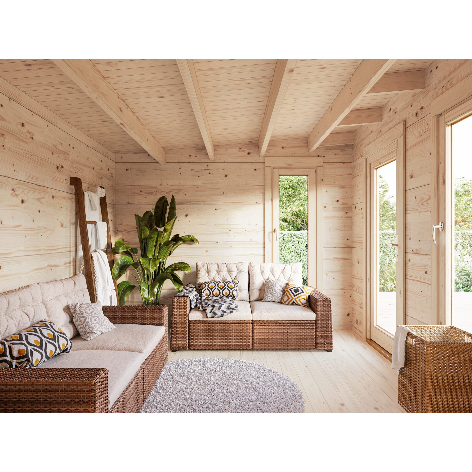Trädgårdshus Palmako Grace 8,7+4,1 m2