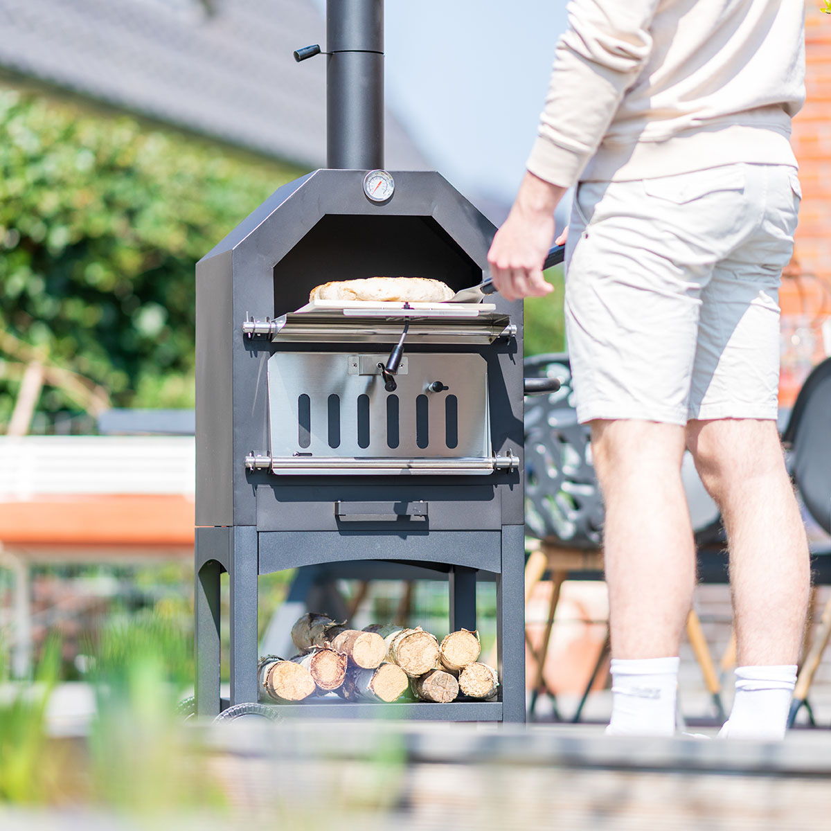 Pizzaugn RedFire Lorenzo för Utomhhusbruk inkl Pizzatallrik