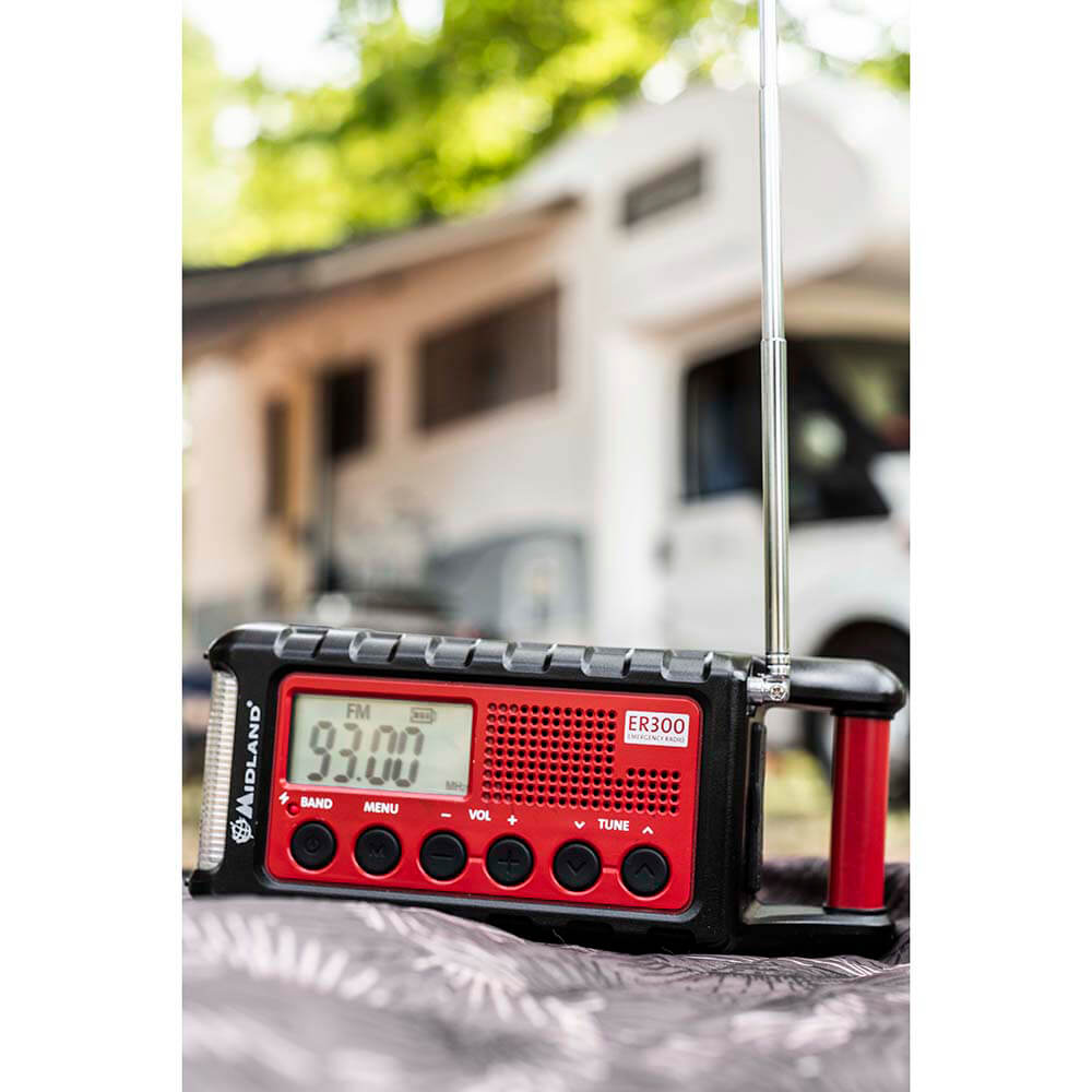 Nödradio Power Bank Midland ER300 Röd/Svart