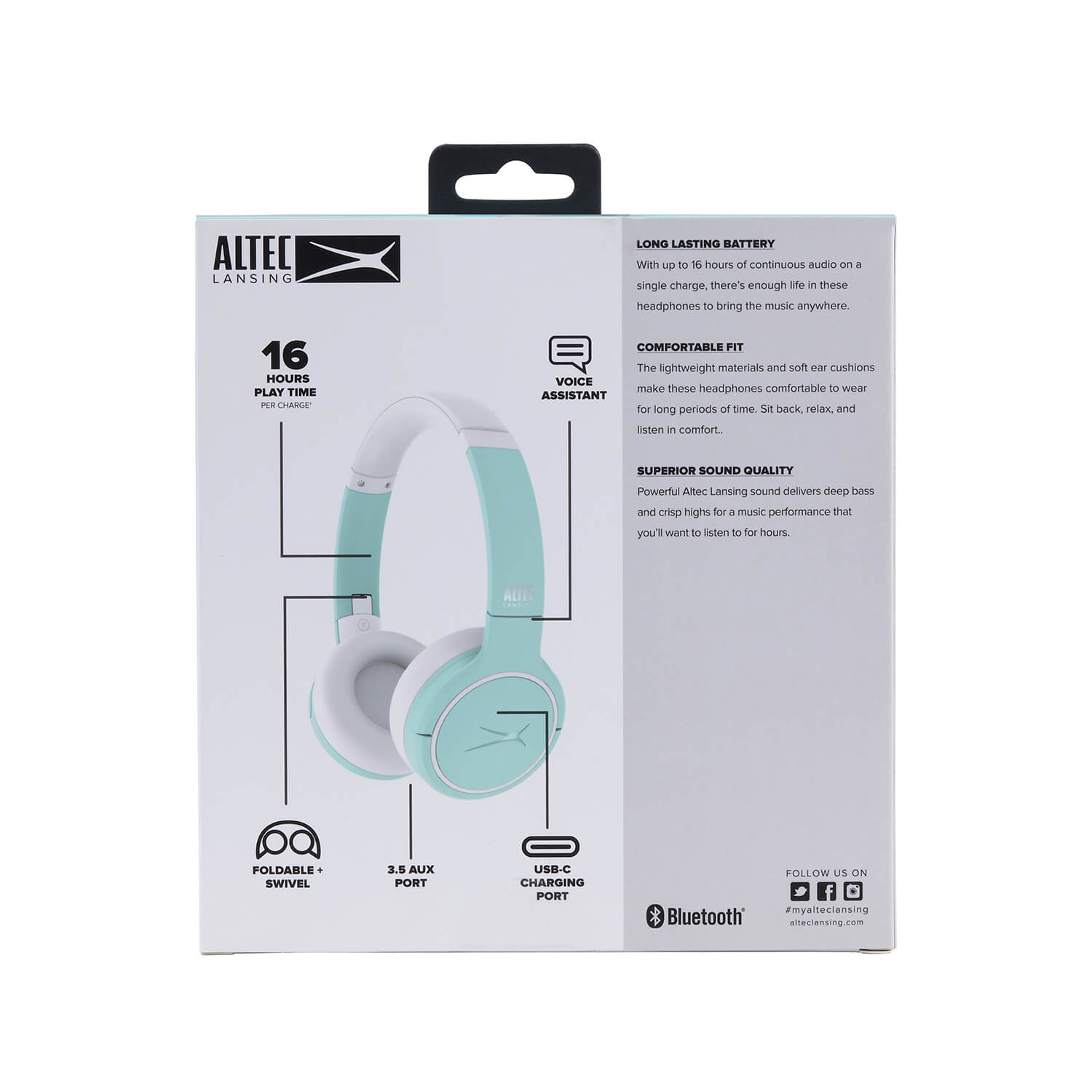 Hörlur ALTEC LANSING 2in1 NanoPhone Wireless On-Ear