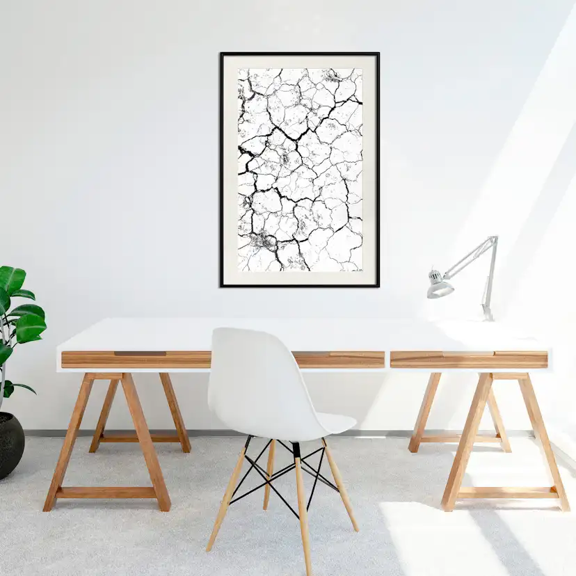 Poster Artgeist Affisch Cracked Earth