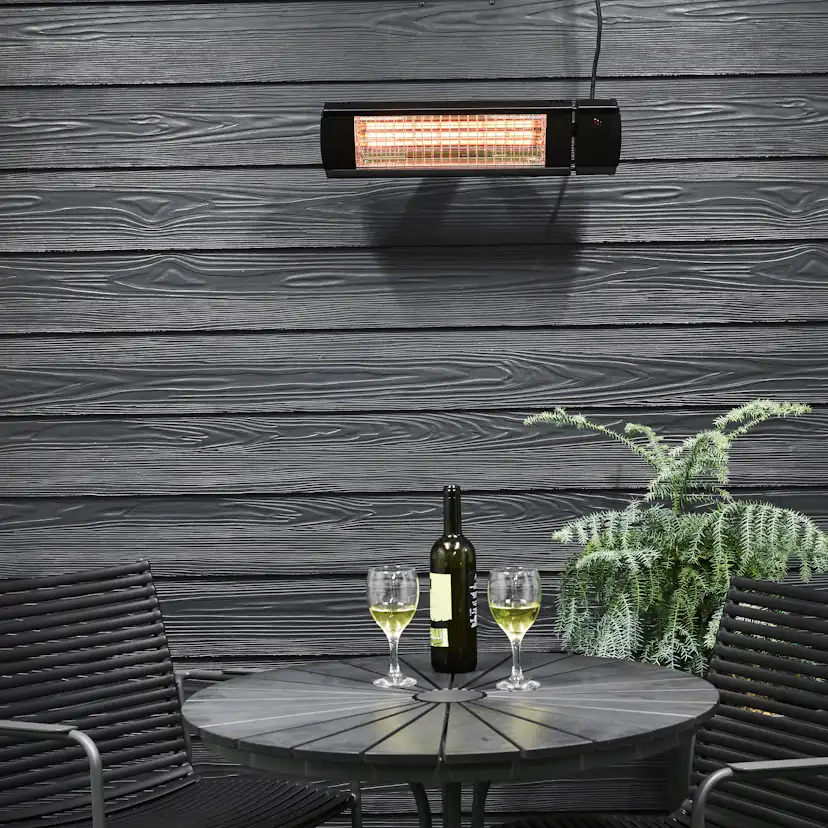 HEAT1 ECO High-line 2000 W svart Svart