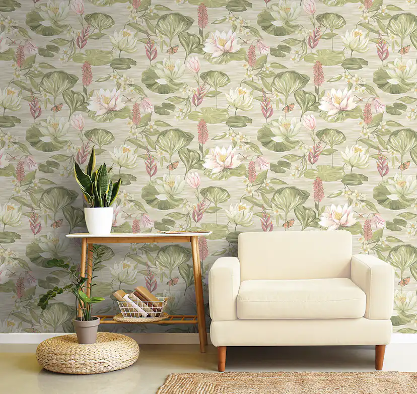 Tapet Holden The Lost Gardens Water Lily Beige 91642