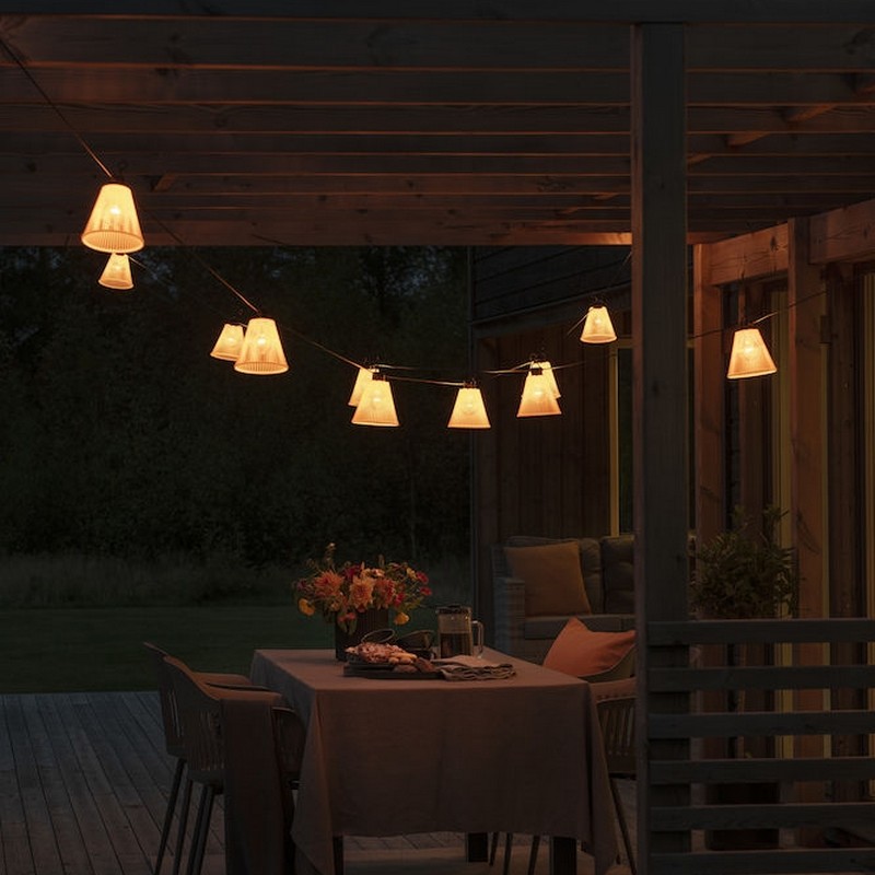 Tilläggsslinga Gnosjö Konstsmide E27 10 Amber LED Skärmar