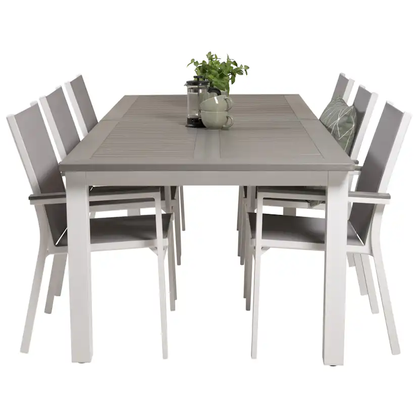 Matgrupp Venture Home Aleyna 224/324 med 6 Pincy Stolar
