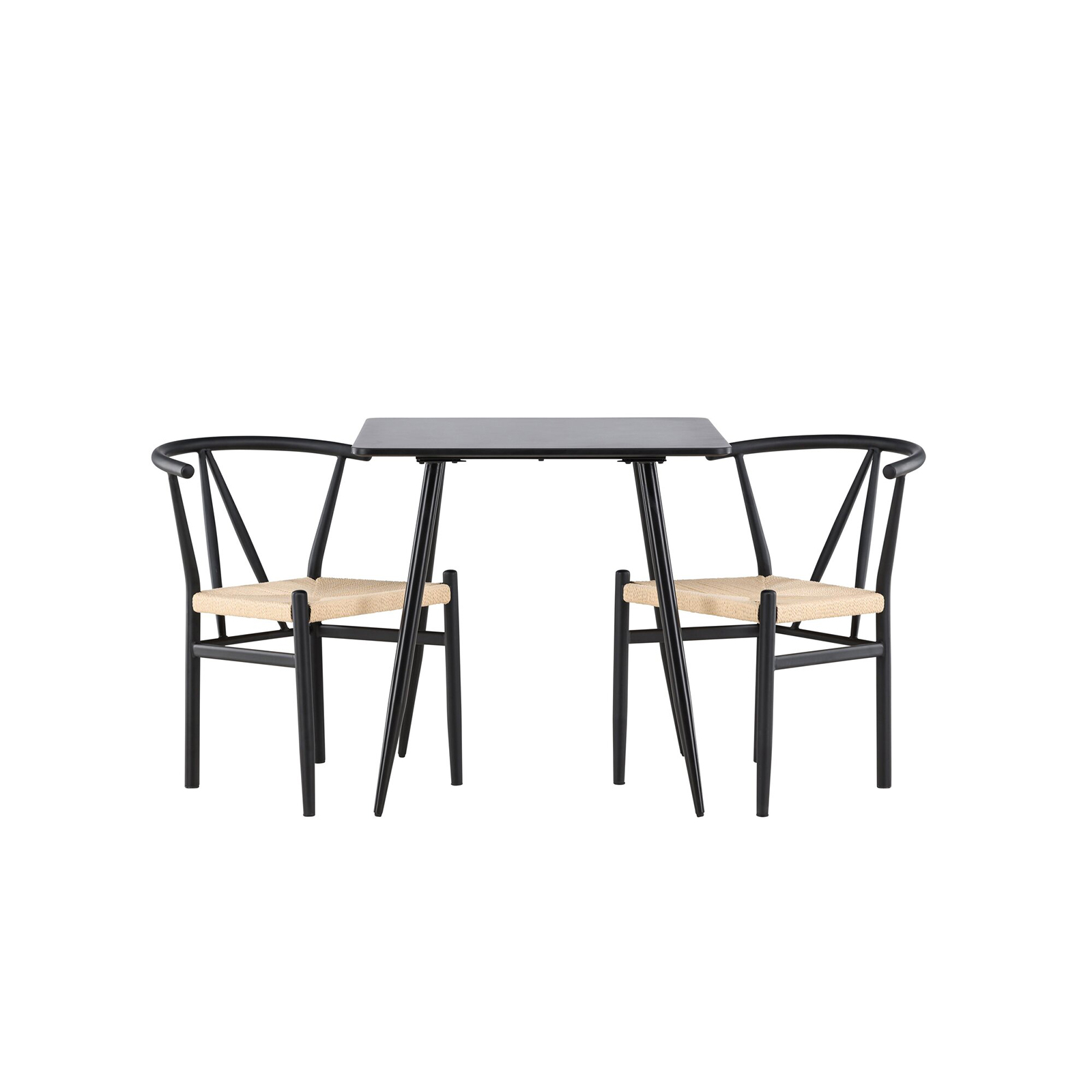 Polar Dining Table with Alfons Dining Chair Svart/Svart