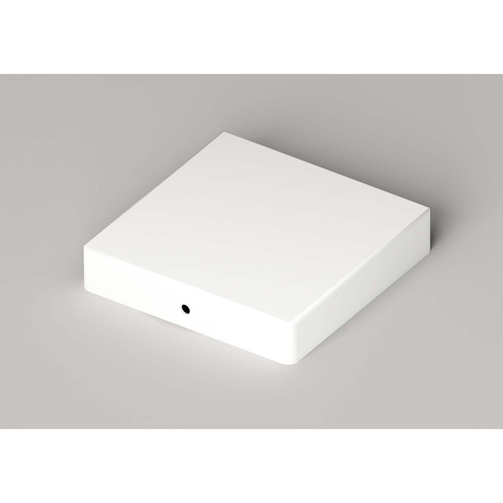 Platt stolplock vit 96 x 96 Vit, 96x96 mm