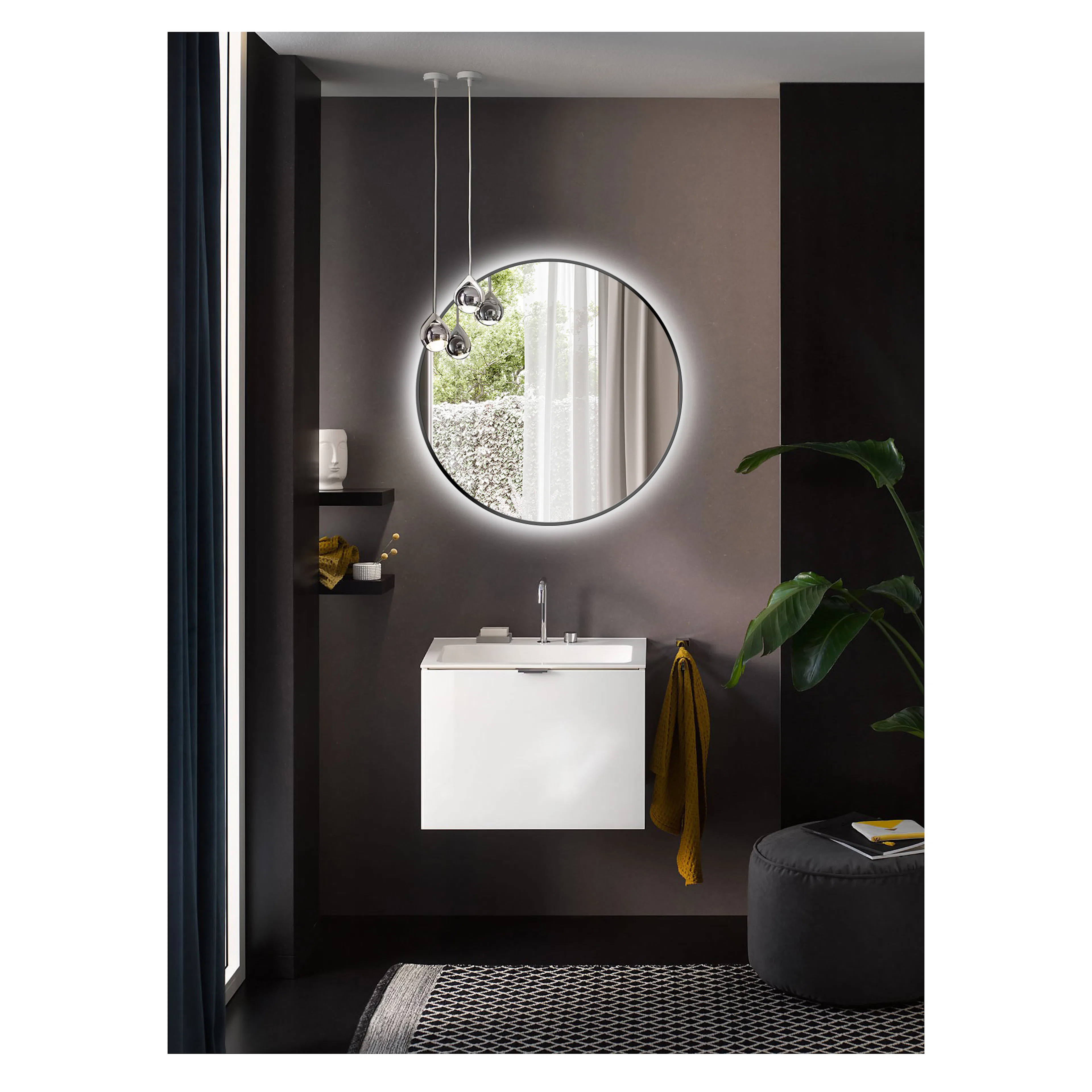 Mirror Bathlife SPIRA 80/C1 ECO (MBMS) Aluminium 800 mm