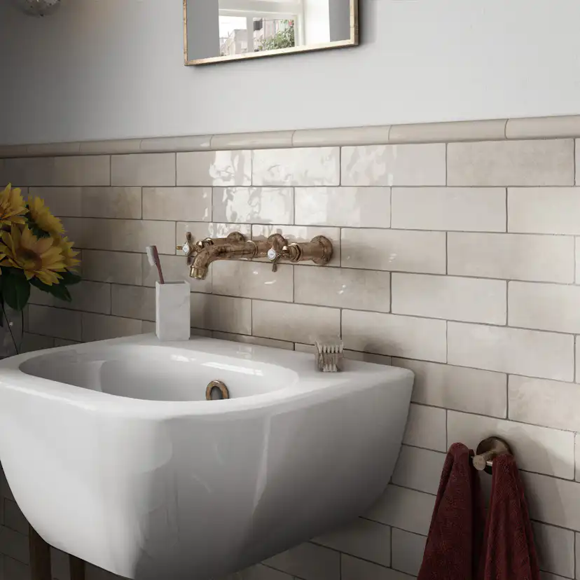 Kakel Tenfors Creativa Ochre Blank 6,5x20