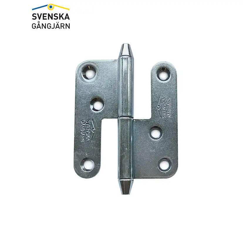 Gångjärn 1222-85 Vä förz konisk knopp 100 st/frp Vänster, Elförzinkad, Konisk knopp