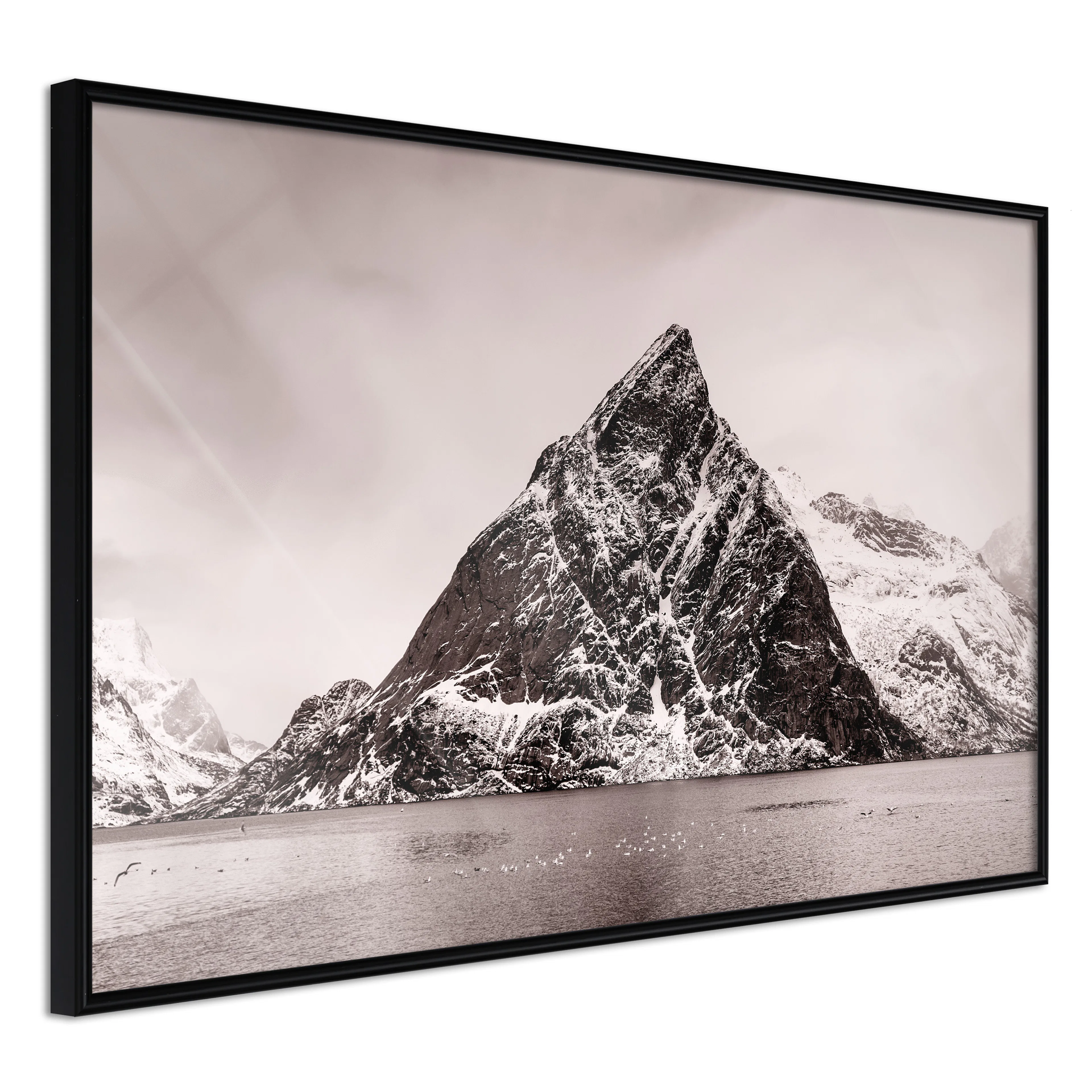 Affisch - Lofoten [Poster] 30x20 Svart ram, 30x20 cm