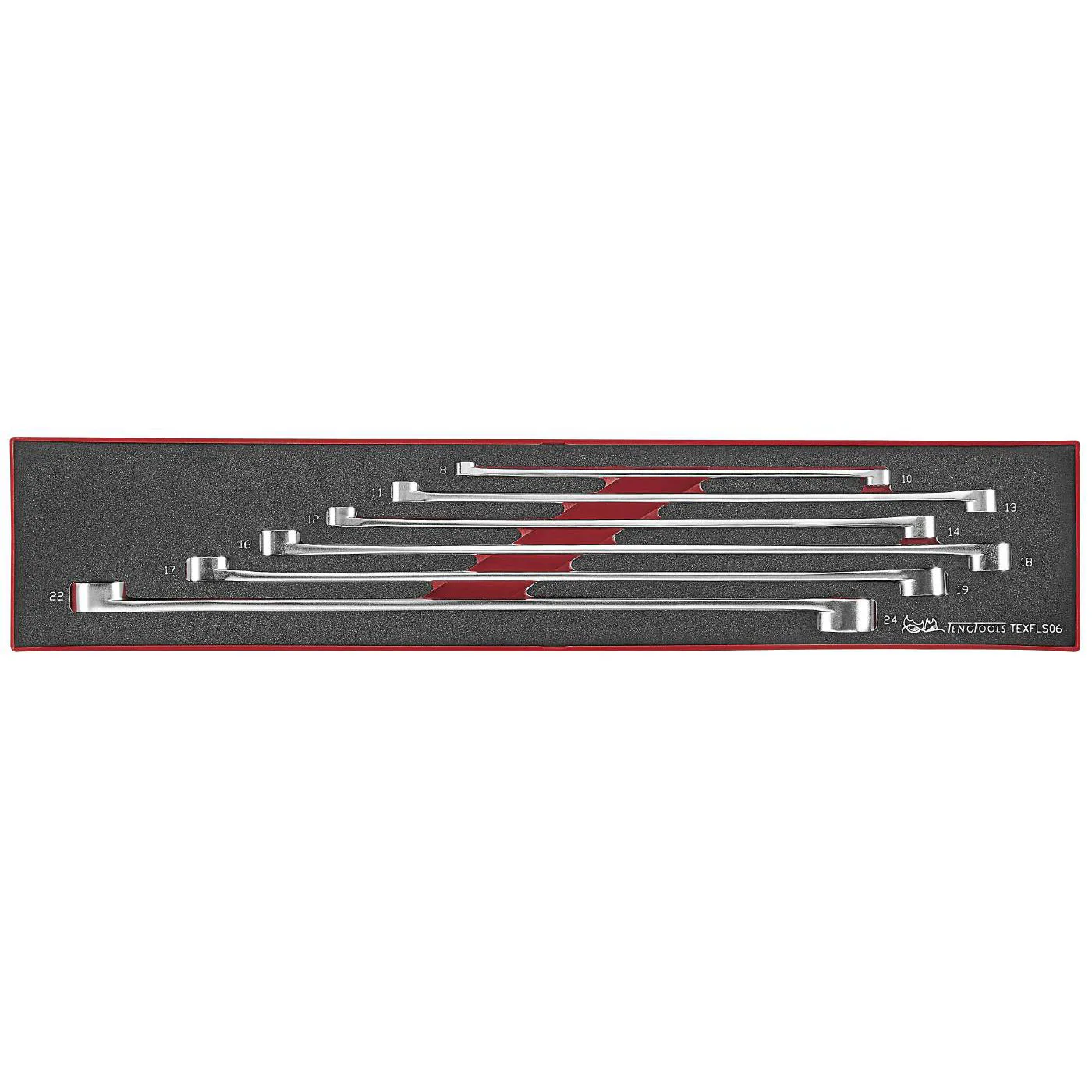 Ringnyckelsats 6 delar Teng Tools TEXFL06