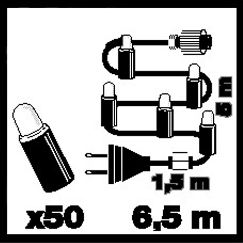 Ljusslinga Markslöjd Chrissline Micro 50L Start 5 m