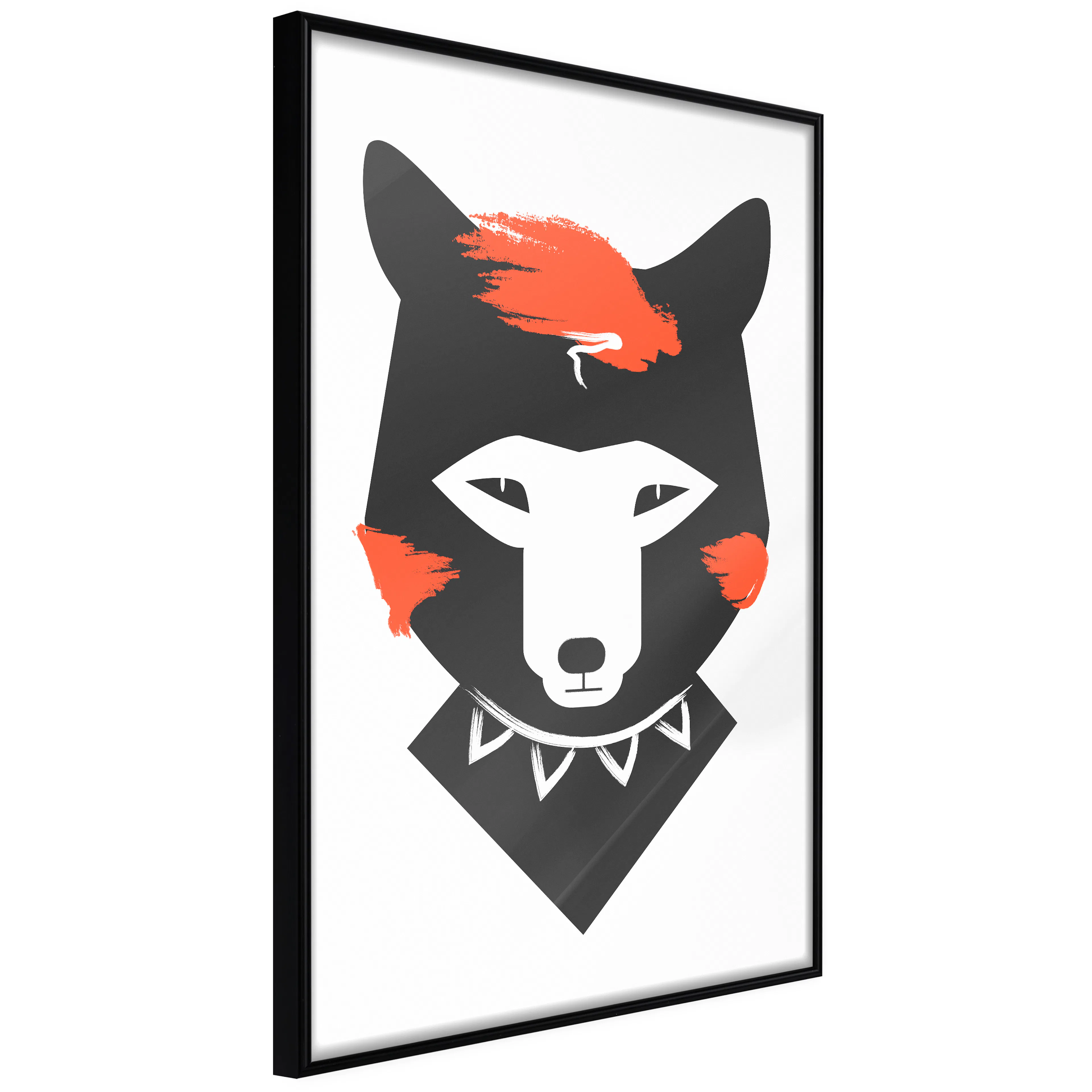 Affisch - Polite Fox [Poster] 20x30 Svart ram, 20x30 cm