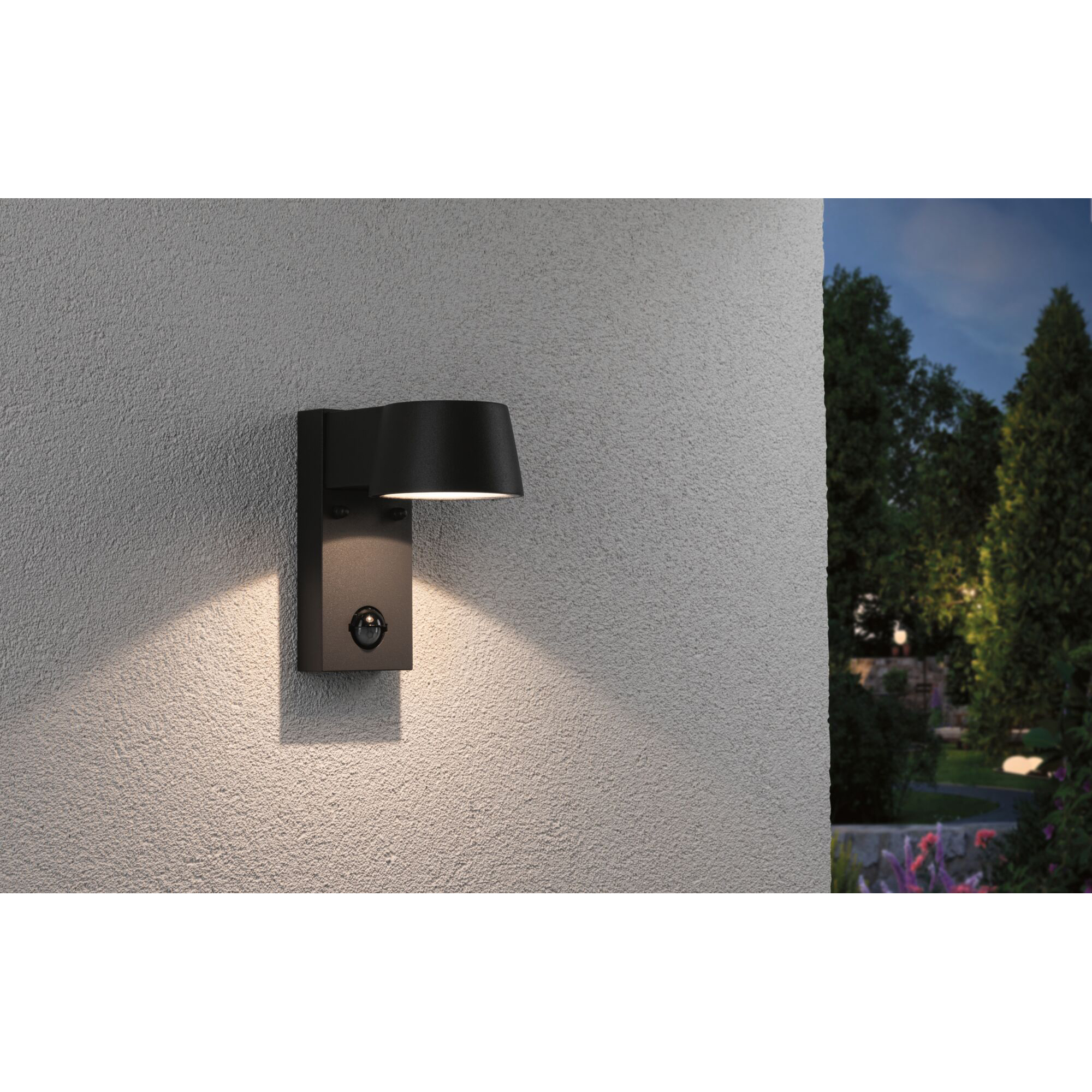 Fasadbelysning LED Paulmann Capea IP44 230V Design: med Skymningsstyrd Rörelsedetektor, Ljus: Soft White