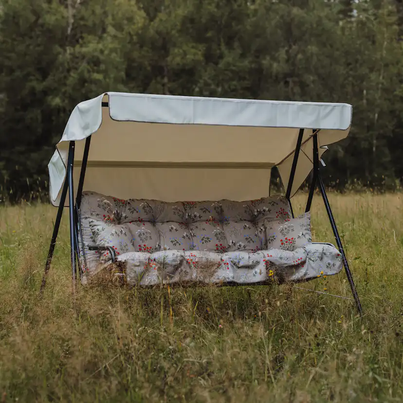 Suvi 3- pers. hammock, 99B Grå/Beige-blommig