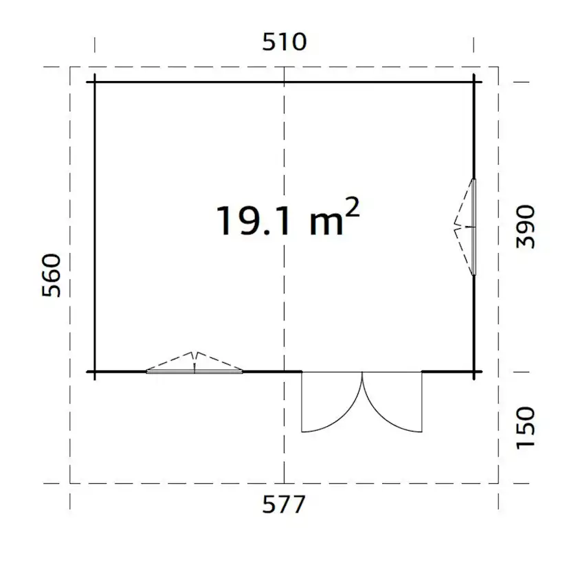 Stuga Palmako Sally 19,9 m2