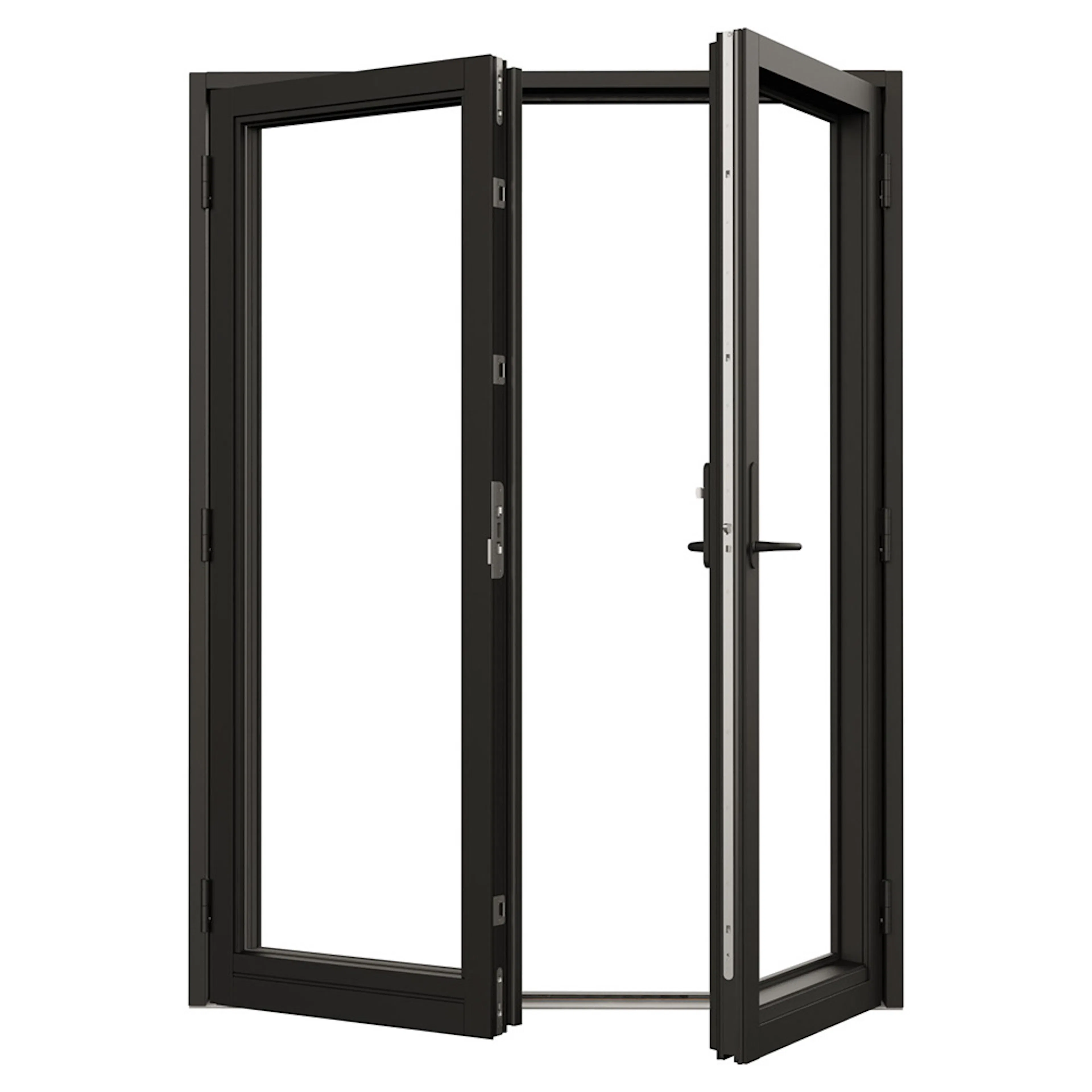 NTech parfönsterdörr helglasad BlackLine trä/alu Svanenmärkt BxH: 200x210 cm