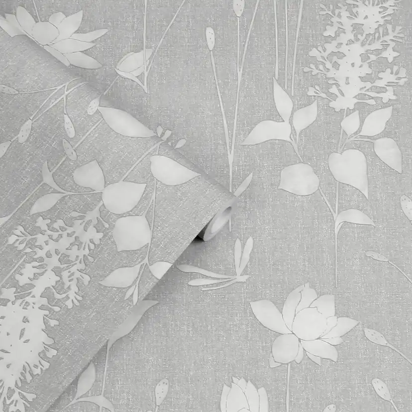 Tapet Laura Ashley Dragonfly Garden Steel