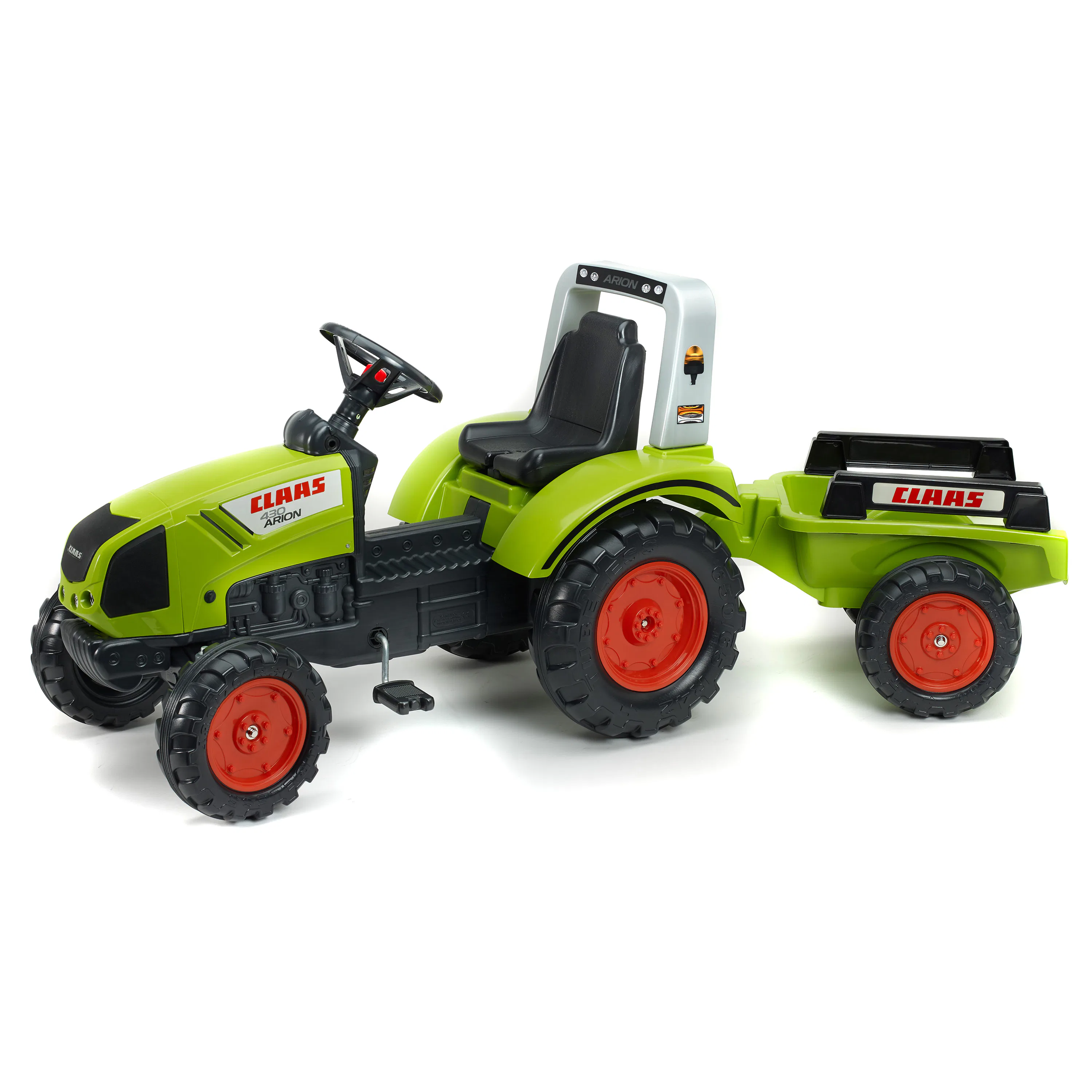 Trampbil FALK Traktor med vagn Claas 808-123