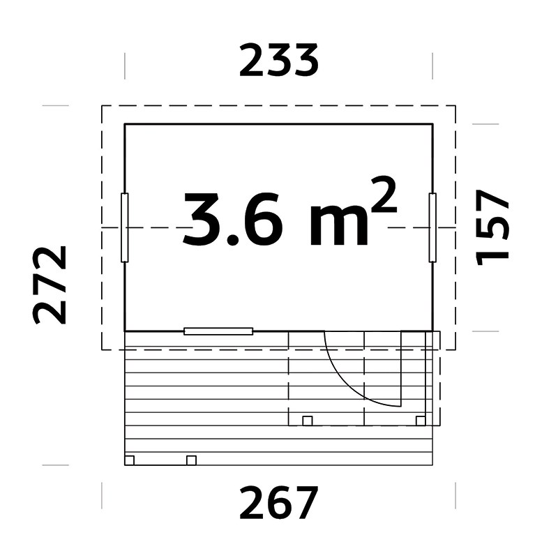 Lekstuga Palmako Otto 3,6 m2