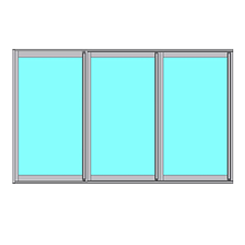 Skjutbart Fönsterparti Novoroom Original 3-Delat