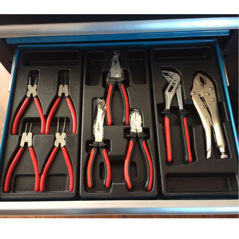 Verktygsvagn Timco ltk 6 ltk 220-delad med Verktyg Blå