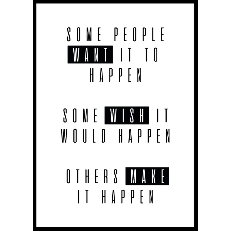 Poster Gallerix Make It Happen