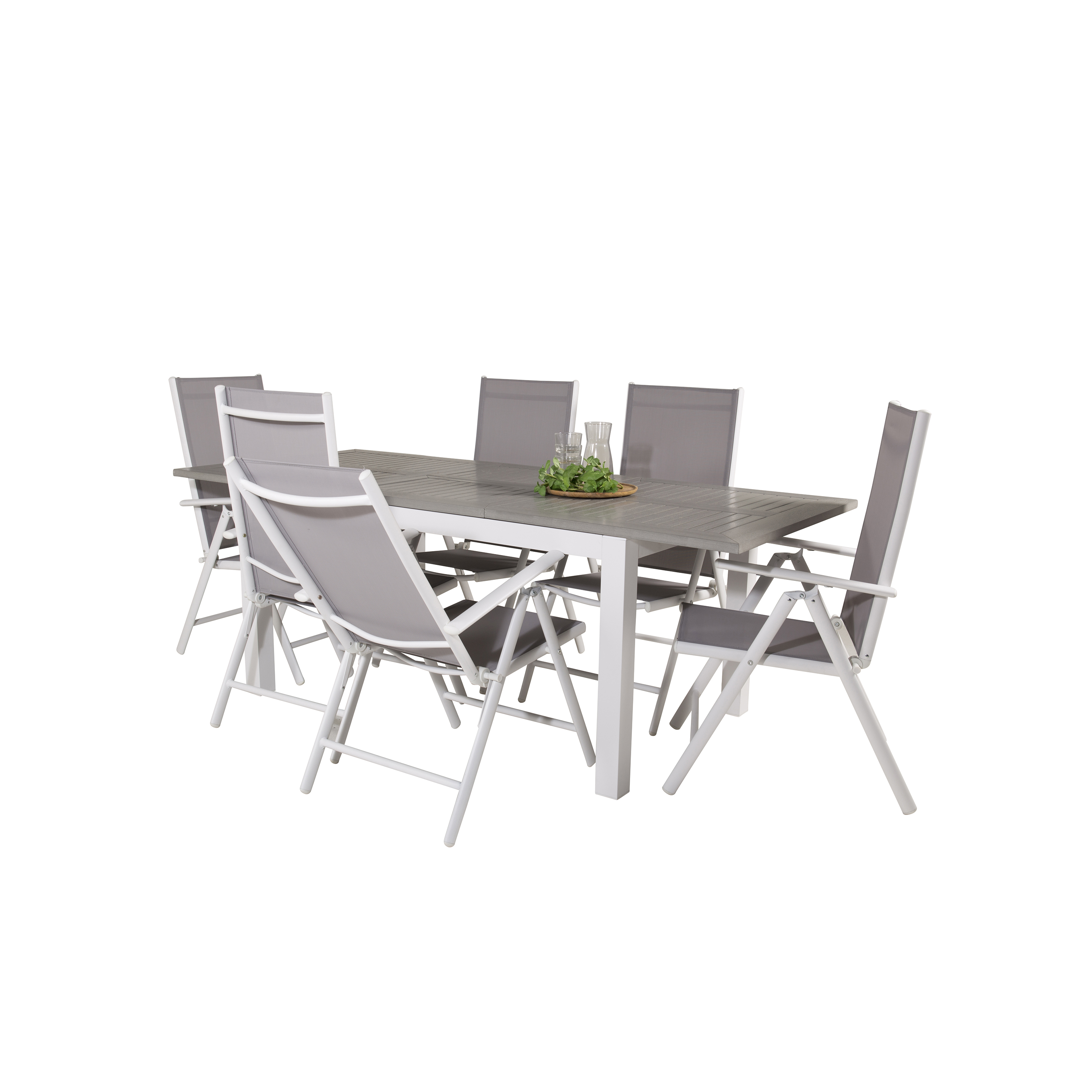 Matgrupp Venture Home Aleyna 160/240 med 6 Bront Matstolar