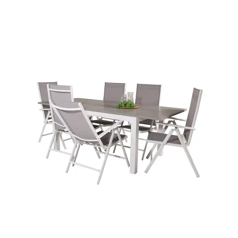Matgrupp Venture Home Aleyna 160/240 med 6 Bront Matstolar