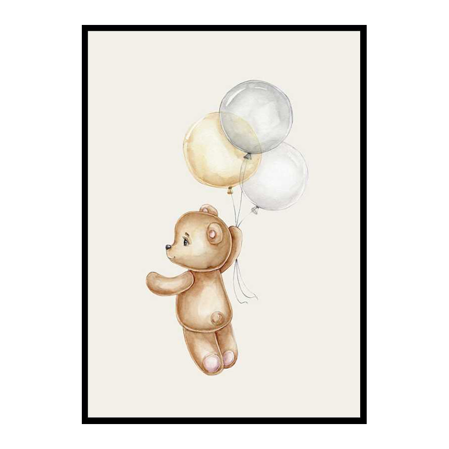 Poster Gallerix Teddy With Balloons