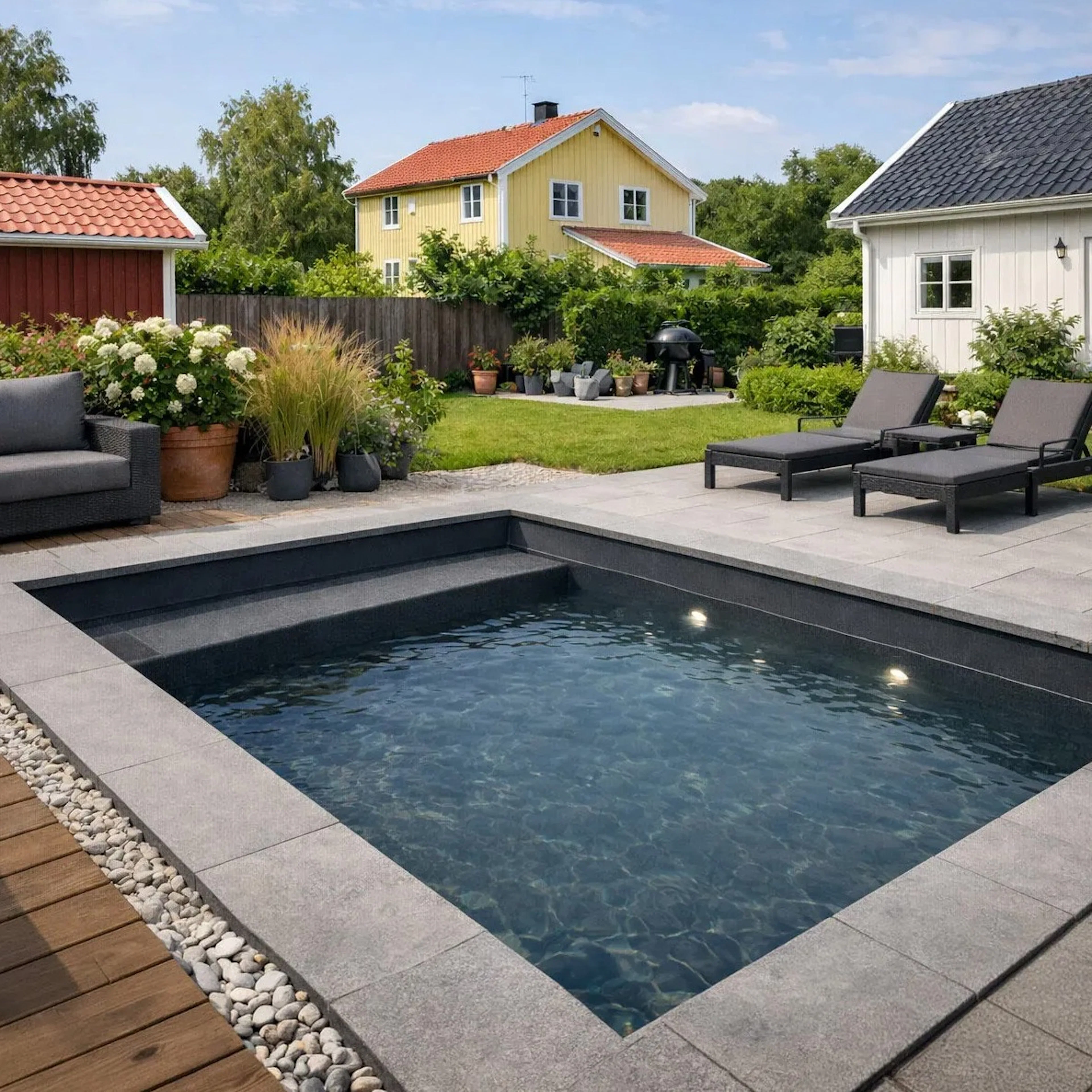 Poolpaket Planet Pool Thermoblock CF Block Coctail Granit Blue