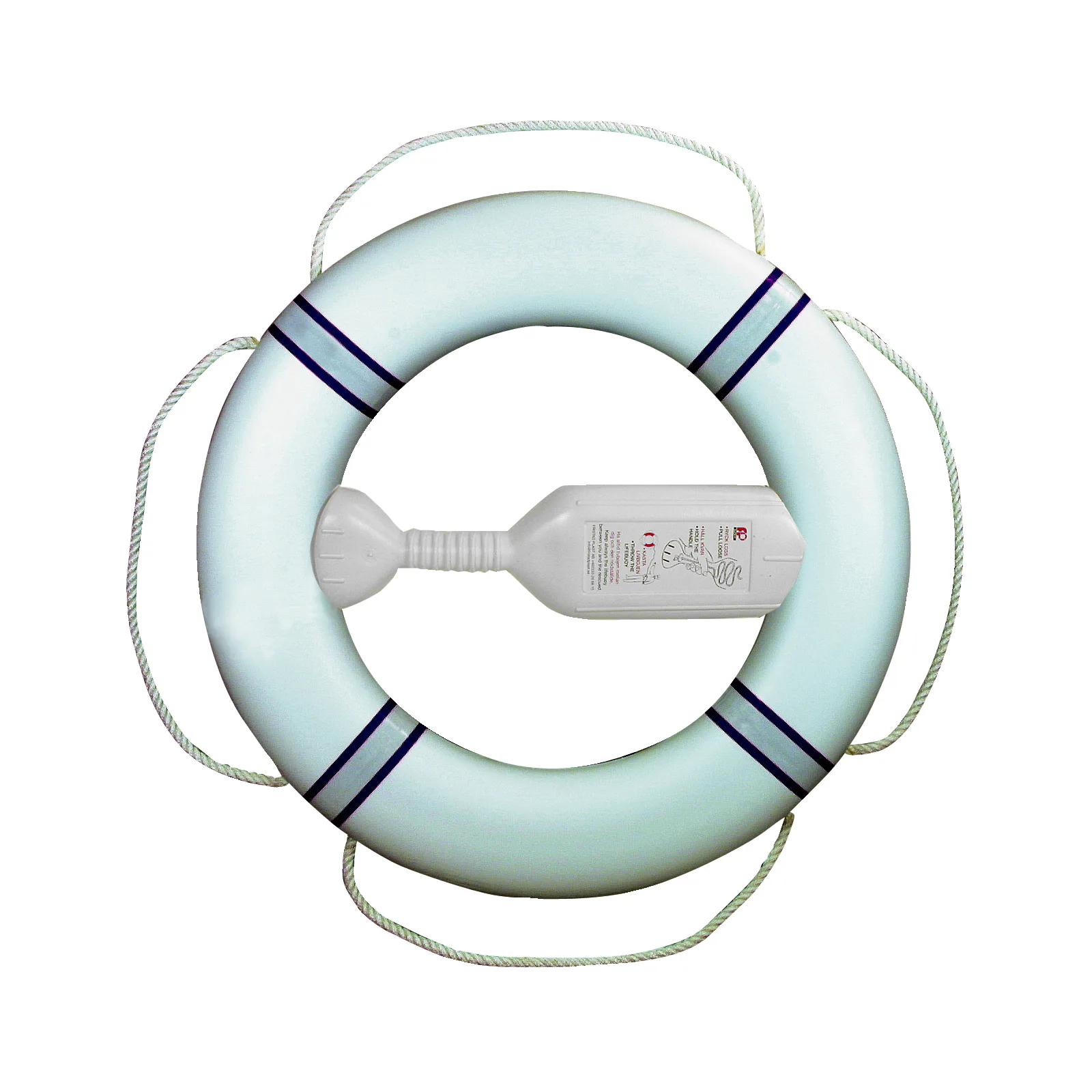 Vit/Marinblå reflexband