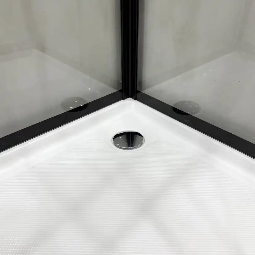 Duschkabin Bathlife Betrakta 90X70 Rund Klarglas